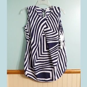 DKNYC Sleeveless Blouse NWT